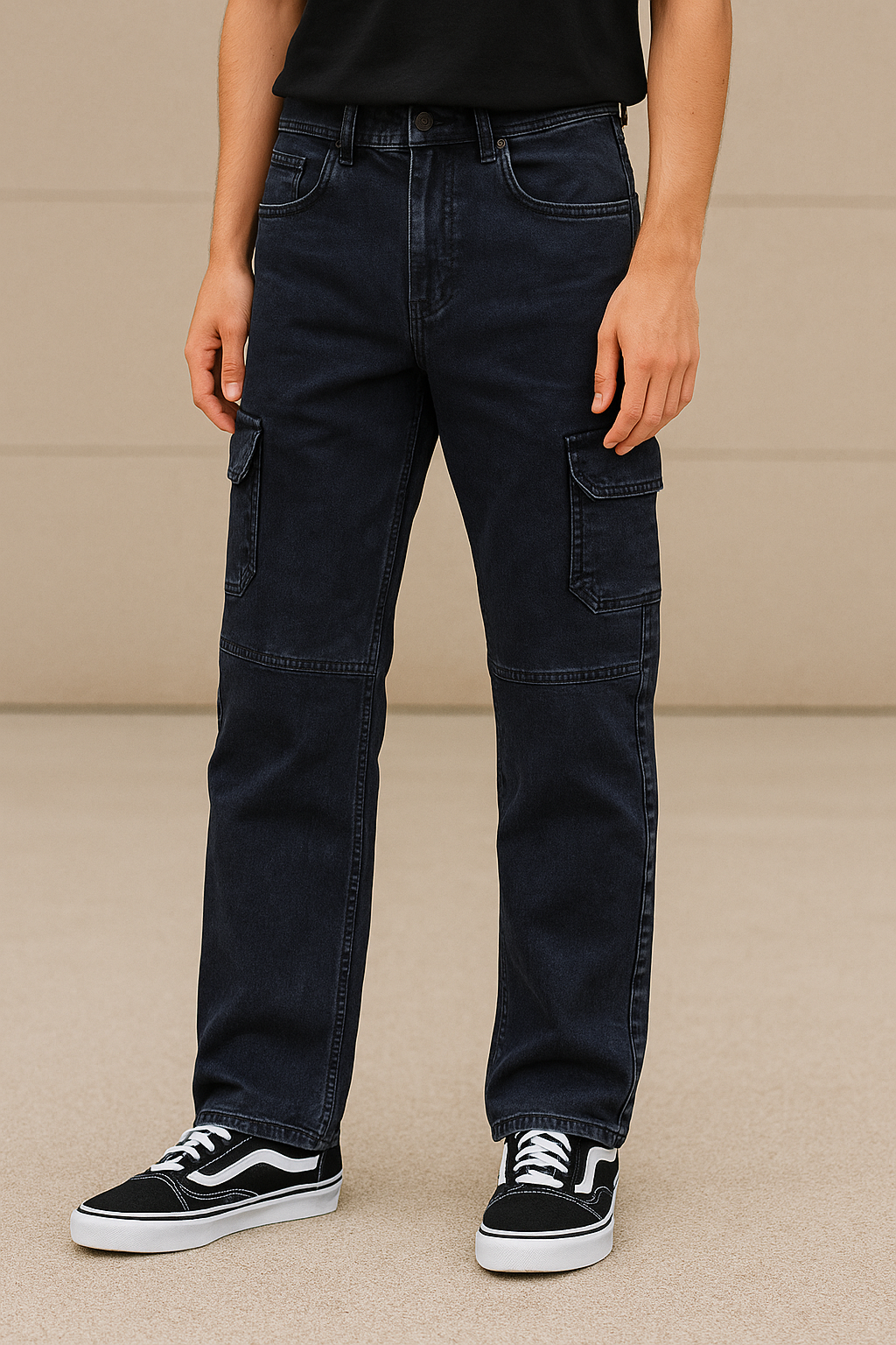 Six Pocket Jeans Black